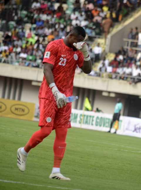 Super Eagles goalkeeper Stanley Nwabali