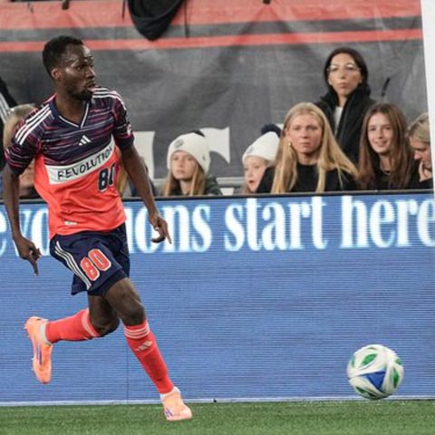 Alhassan Yusuf representing New England Revolution. (Photo Credit: New England Revolution/X)