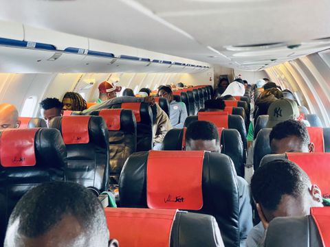 Super Eagles players heading back to Nigeria || X