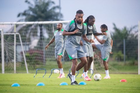 Nigeria Super Eagles sharing laughter during training ahead of World Cup qualifier against Benin Republic