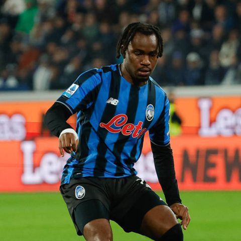Ademola Lookman in action for Atalanta against Lazio