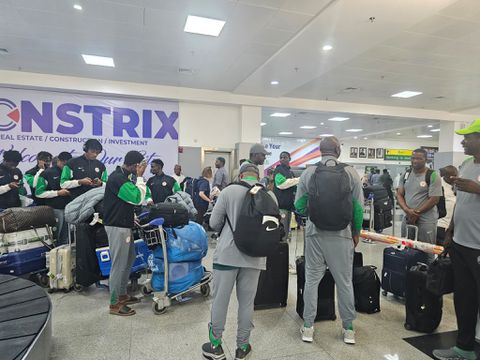 Flying Eagles received as they arrive in Nigeria following a 4-0 loss to Argentina at the U-20 FIFA World Cup.