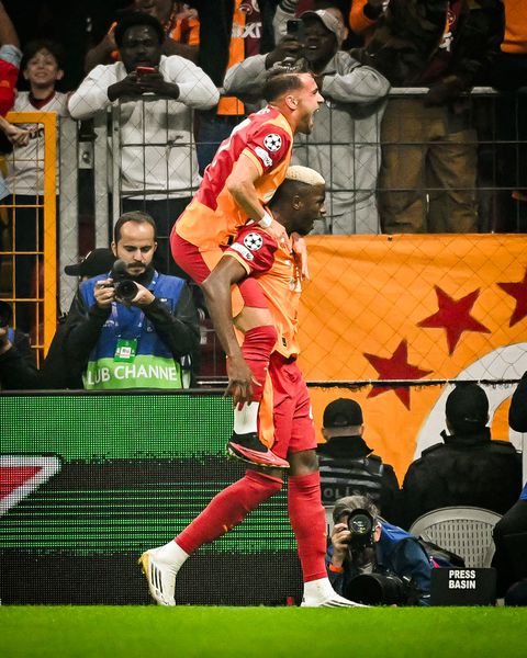 Victor Osimhen celebrating his goal || X