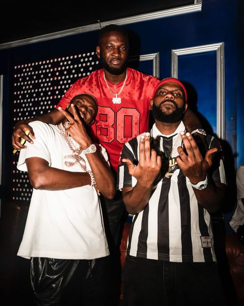 Odumodublvck hanging out with Victor Osimhen and Victor Boniface || Image credit: Imago