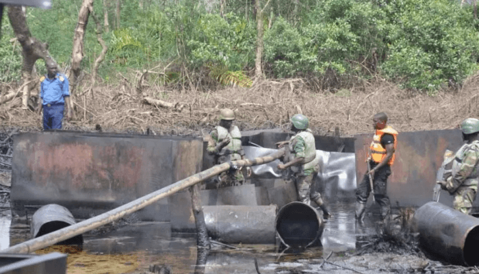 Army arrests 28 suspected oil thieves across Niger Delta, recover 290,000 litres of stolen products