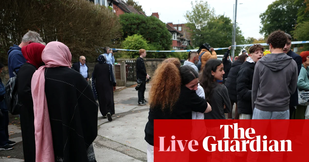 Manchester synagogue attack suspect named by police – latest updates