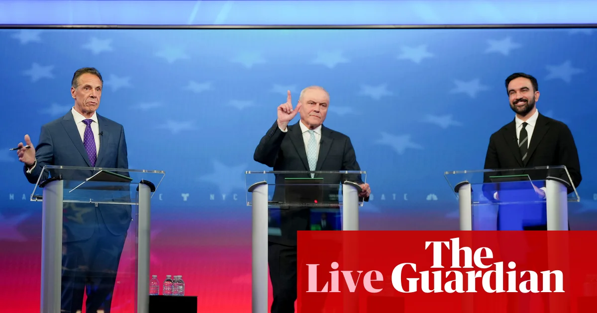 New York final mayoral debate: Mamdani, Cuomo and Sliwa to spar again before early voting – live updates