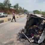 Tragedy on Abeokuta–Sagamu Expressway as tanker inferno claims lives, destroys vehicles, power lines