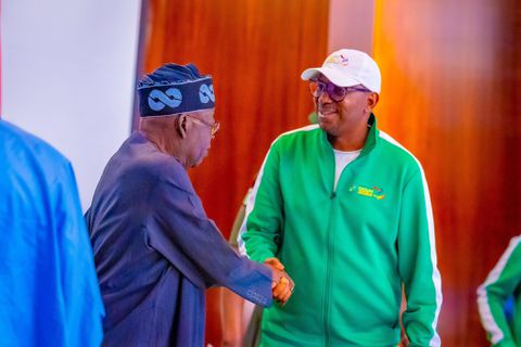 NSC chairman Shehu Dikko with Nigeria's President