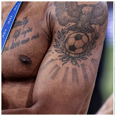 Akanji's Super Eagles tattoo
