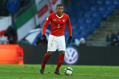 Manuel Akanji playing for Switzerland