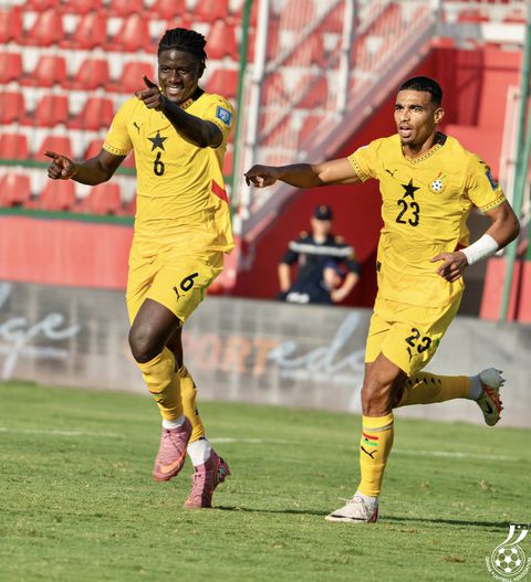 Ghana Black Stars celebrate 5-0 win over Central African Republic to qualify for World Cup