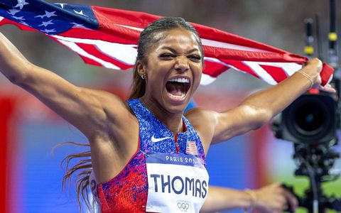Gabby Thomas crowned sprint champion at Paris Olympics