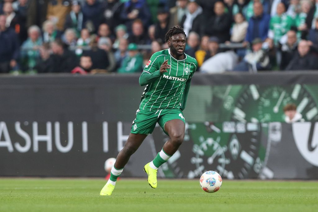 Victor Boniface playing for Werder Bremen
