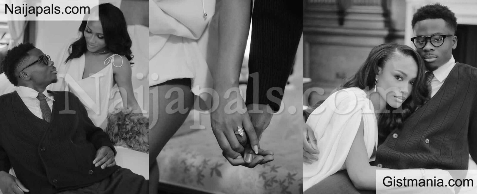 Arsenal Superstar Bukayo Saka & Fiance, Tolami Benson Share Official Engagement Photos