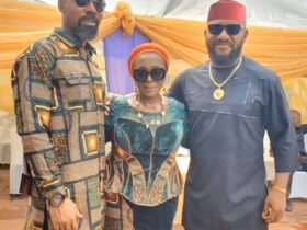 Yul reunites with Linc, Rita Edochie amid alleged breakup with Judy Austin [VIDEO]
