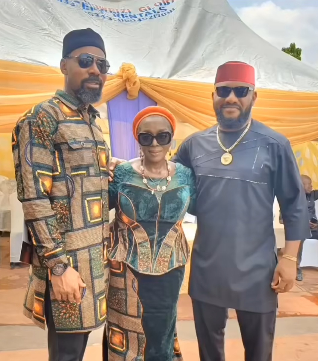 Yul reunites with Linc, Rita Edochie amid alleged breakup with Judy Austin [VIDEO]