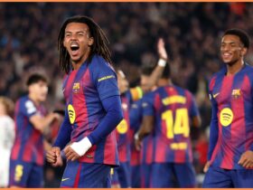 Champions League: Kounde brace boosts Barcelona top-eight push