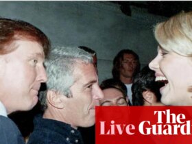Democrats publish more photos from Jeffrey Epstein estate, including of Donald Trump, Bill Clinton and former prince Andrew – live